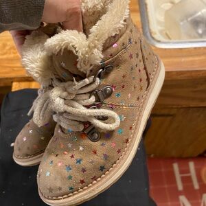 Cat & Jack Tan Starry Kids Boots